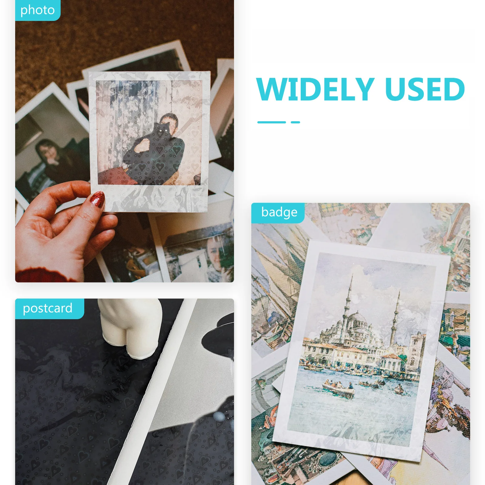 

10pcs Laser Protective Film Clear Waterproof Anti-Reflective Photo Laminating Supplies Plastic Sealing Sheet For Party