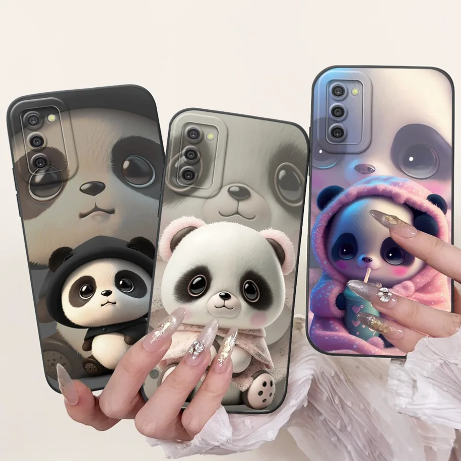 For Samsung Galaxy A02s A03s Case SM-A025F SM-A035F Cover Cute Rabbit Panda Shockproof Silicone Soft Funda For Samsung M02s Capa