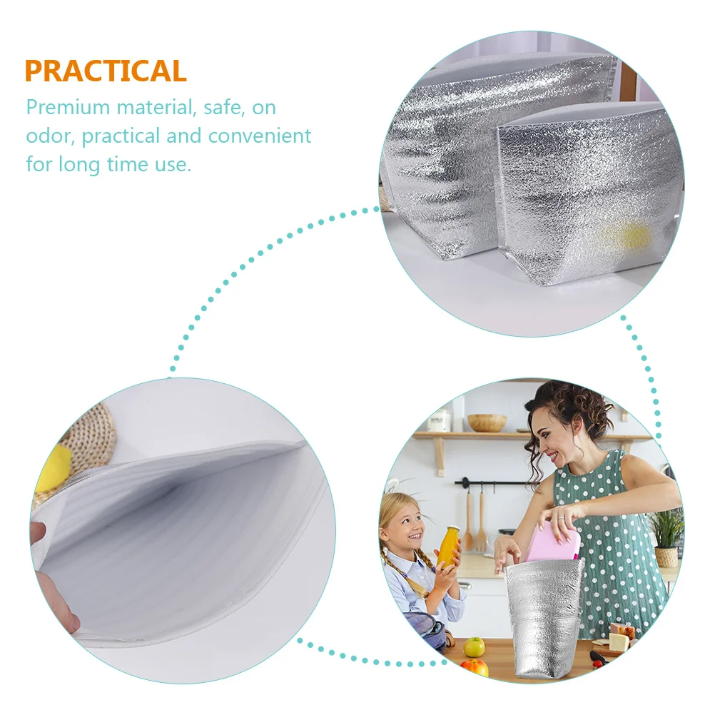 

25pcs Insulation Bag Aluminum Foil 25x30cm 3mm Thick Food Storage Camping Outdoor Cooling Heat Preservation Bag Household