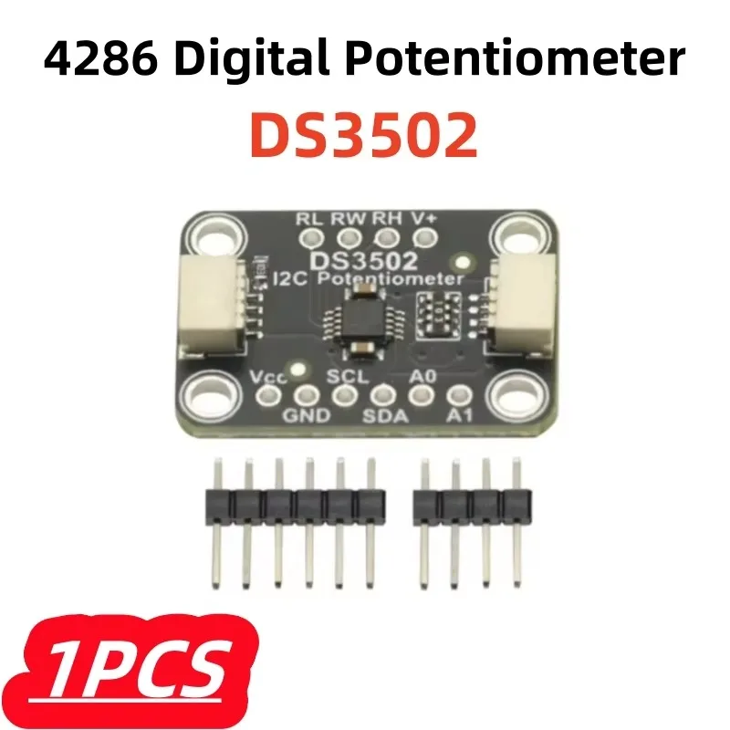 1Pcs/lot 100% New 4286 Digital Potentiometer DS3502 I2C Digital 10K Potentiomete IC High-Voltage NV I C Potentiometer DS3502U+