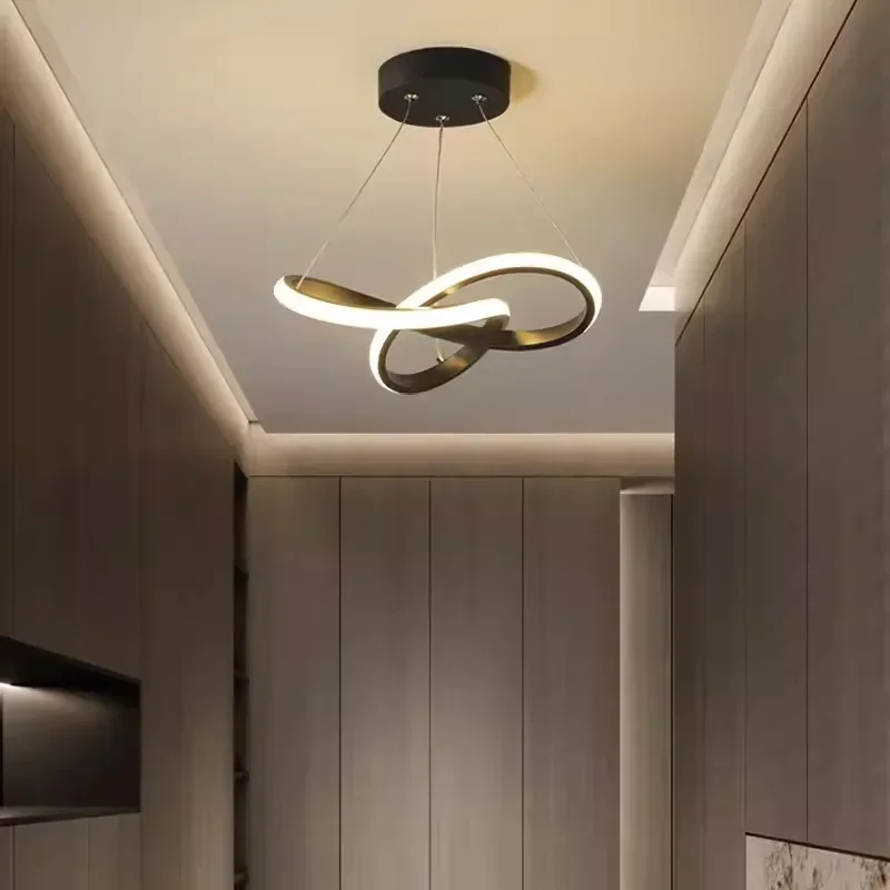 Lámpara colgante de techo LED de estilo nórdico, luz de iluminación Simple con personalidad para comedor, pasillo, dormitorio y sala de estar