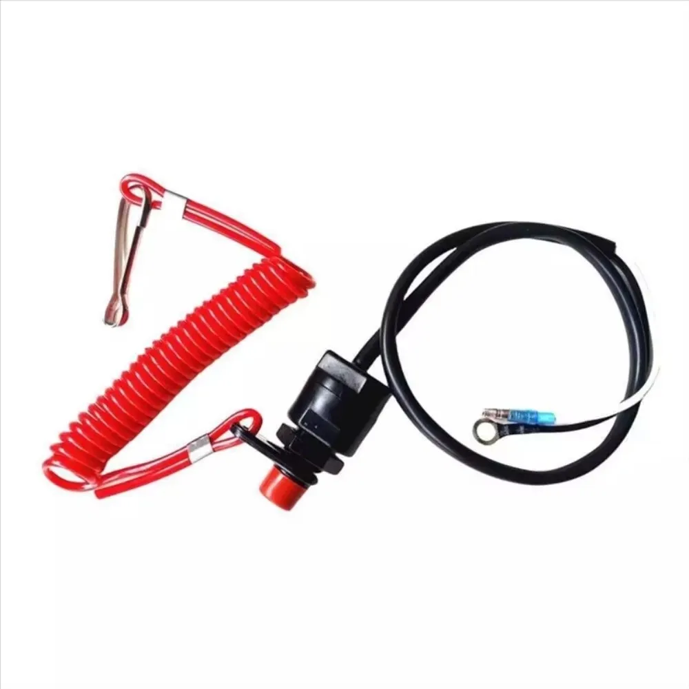Stretchable Boat Kill Switch Lanyard Universal Controller Kill Switch Tether Cord Safe Motor Shutdown Rope