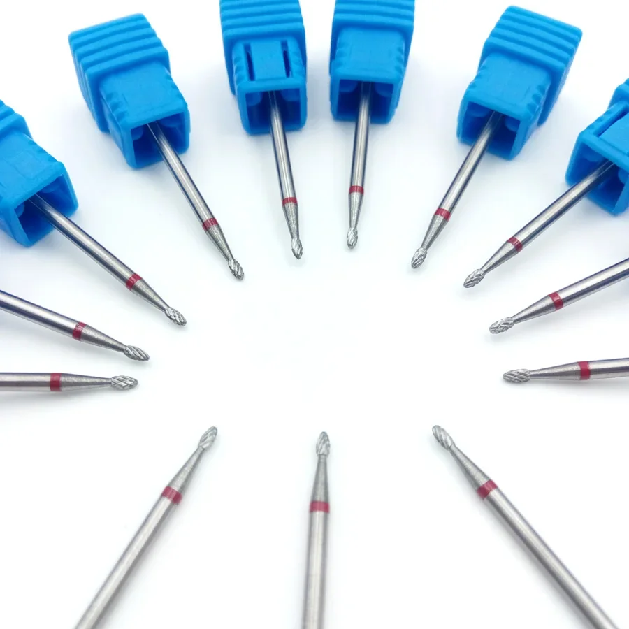 Hytoos-タングステンカーバイドネイルドリルビット、ロータリーキューティクルバリビット、マニキュアアクセサリー、ネイルミリングカッター、h0103p、3インチ、32インチ