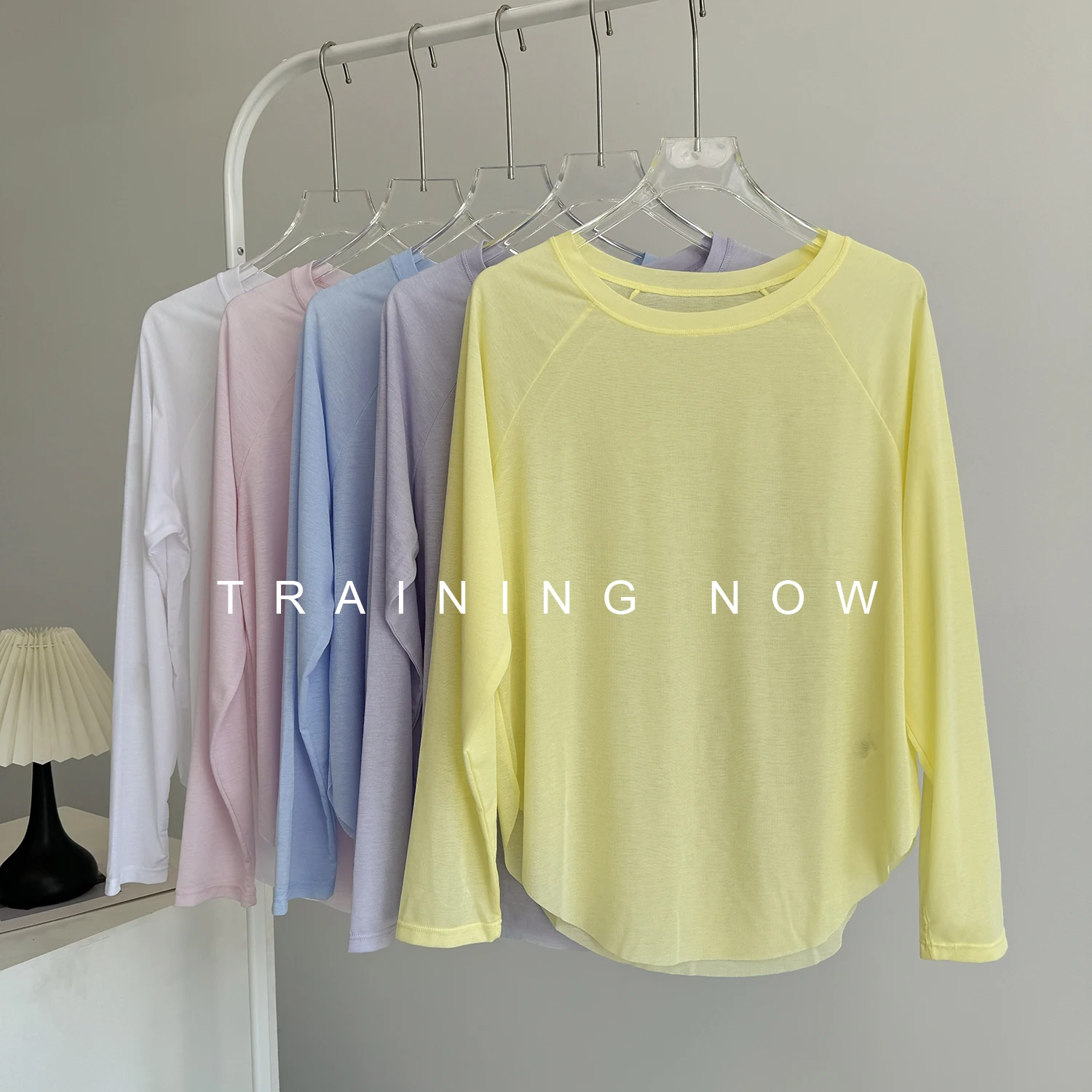 

Одежда для йоги, блузка с длинными рукавами, легкая дышащая свободная спортивная футболка, повседневная одежда для фитнеса на открытом воздухе, тренировочный топ для бега