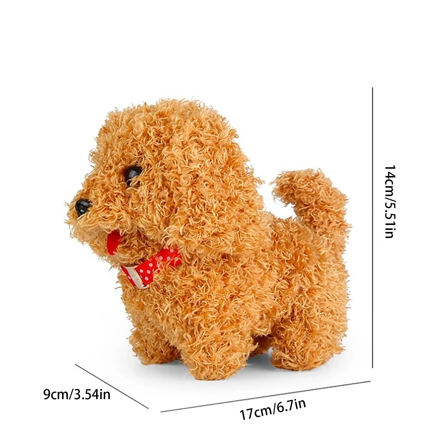 Cão de estimação elétrico de pelúcia, brinquedo elétrico de pelúcia infantil pode andar e latido, cachorro de simulação, cachorro elétrico, filhote de cachorro eletrônico