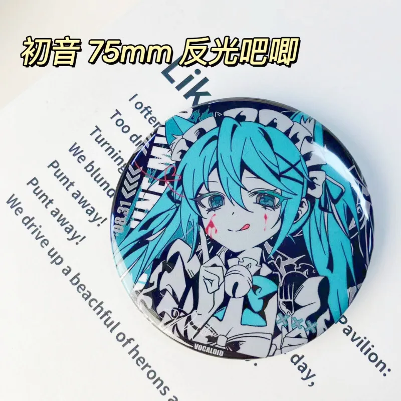 Hatsune Miku New  Badge Anime Peripheral Cute Cartoon Brooch Japanese Kawaii DIY Itbag Clothing Accessories Collectible Gifts