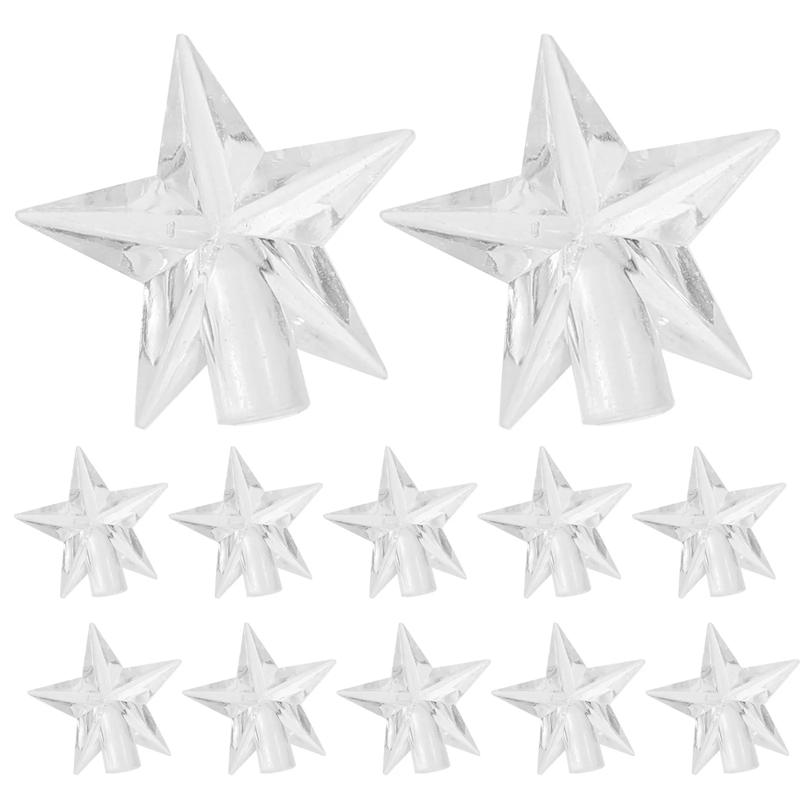 

100pcs Star Shape Lamp Cover Plastic String Light Decorations For Party Holiday Diy Home Decor Bulb Beads Cover Shade