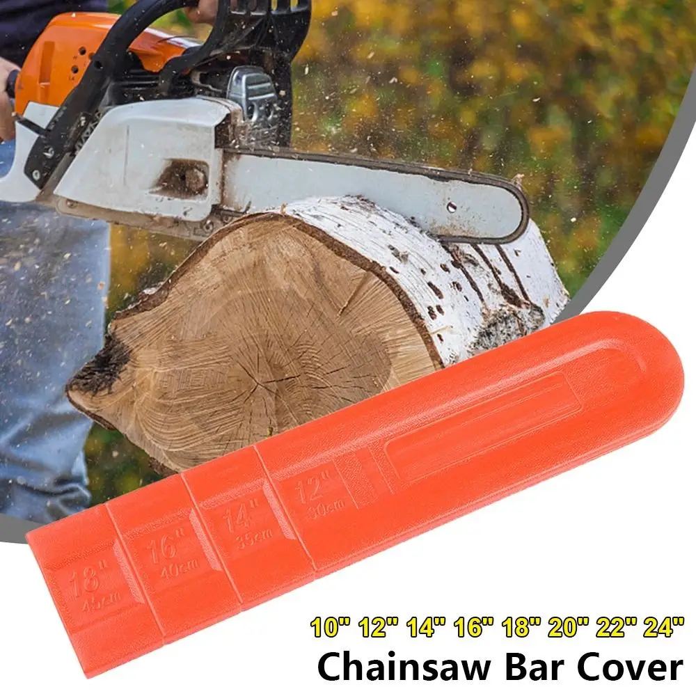 1Pcs 10-24inch Chain Saw Guide Cover Anti-scratch Plastic Chain Saw Bar Protector Plate Guard Cover Power Tool Accessories