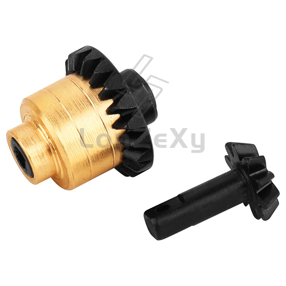 Steel Differential Bevel Gear Set 10T/20T 11.3g for Redcat Ascent 18 1/18 RC Crawler, Upgrade Replacement Parts Black & Gold