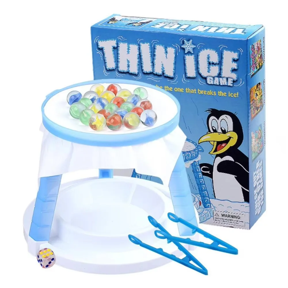 

Educational Ice-breaking Penguin Thin Ice Game Desktop Battle Beads Interactive Board Game Challenge Mini Thin Ice Table Game