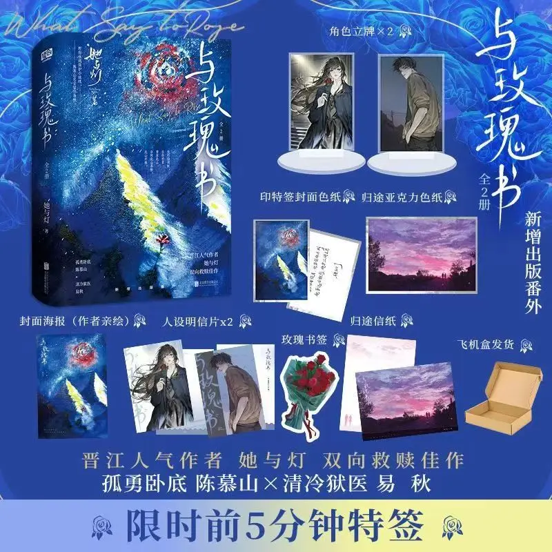 玉梅桂書小説本 全2冊 著者：タ・ユ・デン 中国語 双方向救済ロマンス小説