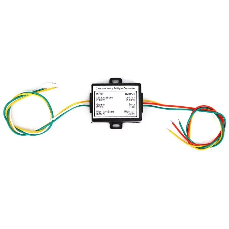 2‑Wire To 3‑Wire Marine‑Grade Boat Trailer Light Converter Adapter Taillight Signal Translator Towing Wiring Harness Accessory