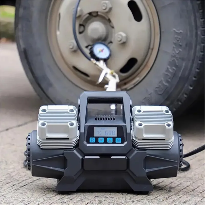 Heavy- Multi-functional 400L Rapid Car Pump, 4-cylinder 200PSI Tire Inflation, Air Compressor