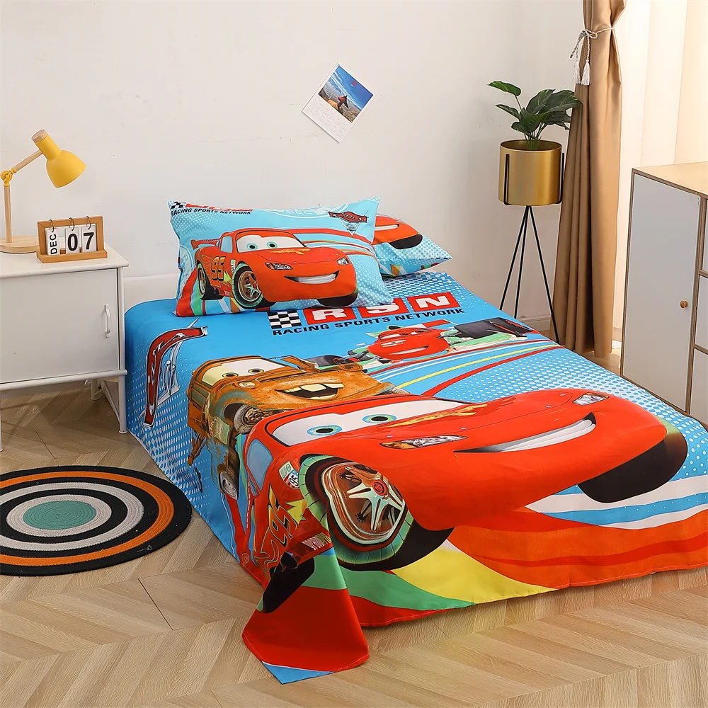 Imagem -05 - Disney Mcqueen Carros Spiderman Jogo de Cama dos Desenhos Animados Crianças Menino Capa Edredão Define Fronha Peças Decoração do Quarto Crianças Presente