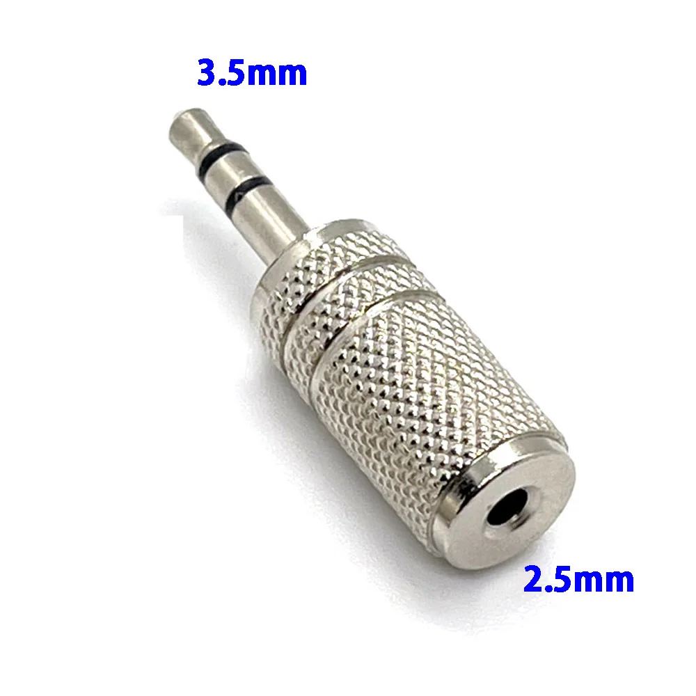 Jack 3.5 mm to 2.5 mm Audio Adapter 2.5mm Male to 3.5mm Female Plug Connector for Aux Speaker Cable Headphone Jack 3.5