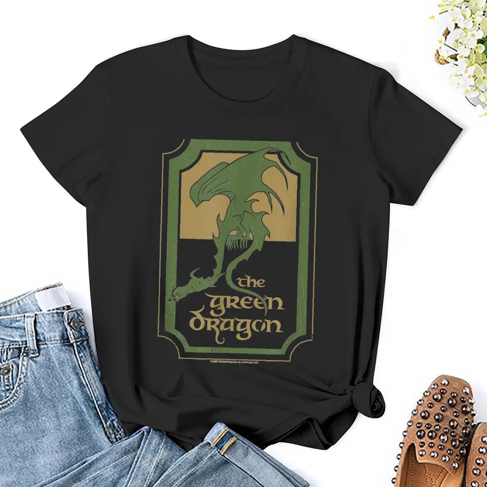 Lord Rings Green Dragon Tavern t-shirt t-shirt grafiche per donna magliette per donna graphic abbigliamento donna Top donna