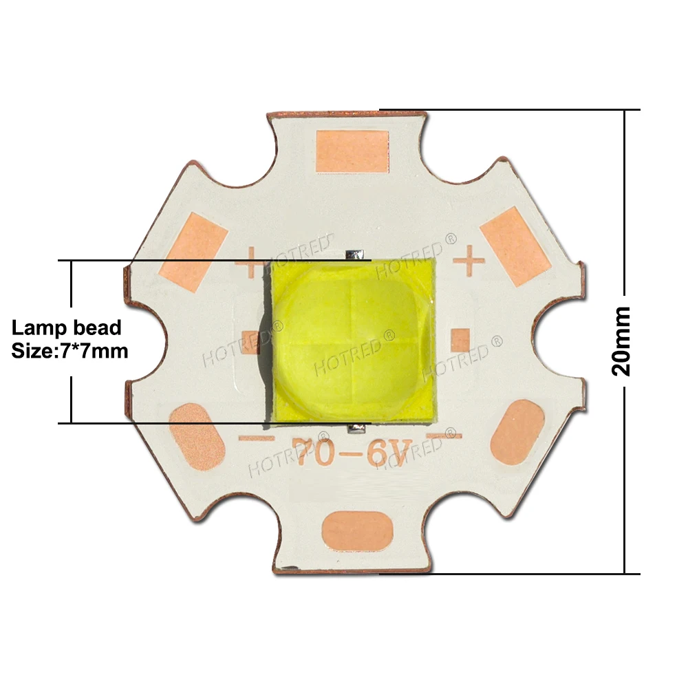 XHP70.3 LED Chip High Power Lamp Ceramic Beads7070 40W DC3V 6V 12V Cold Warm White XHP70.2 XHP50.2  Flashlight Head/ Searchlight