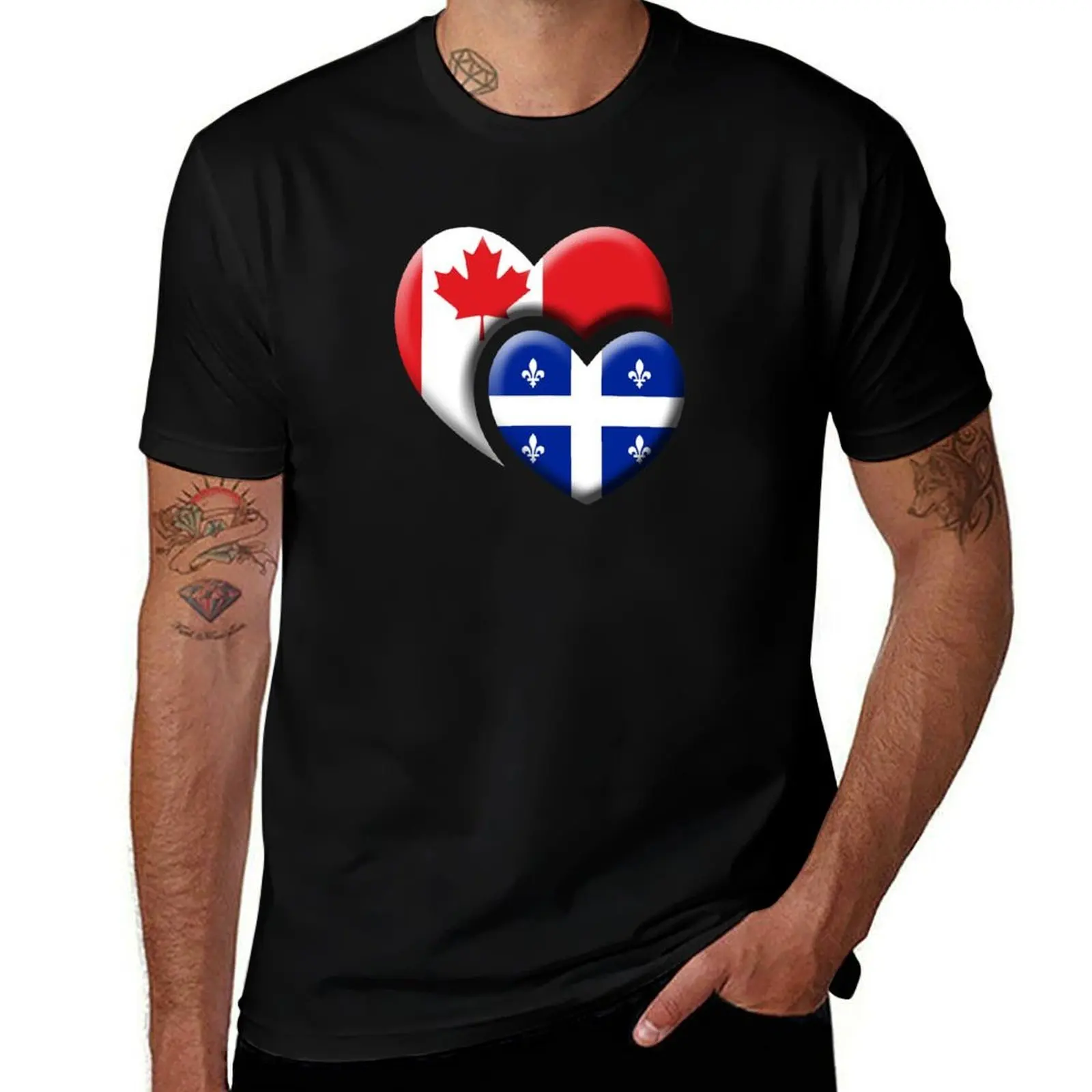 Quebec Canada T-Shirt Moisture Wicking Quick Dry Tee T-Shirt