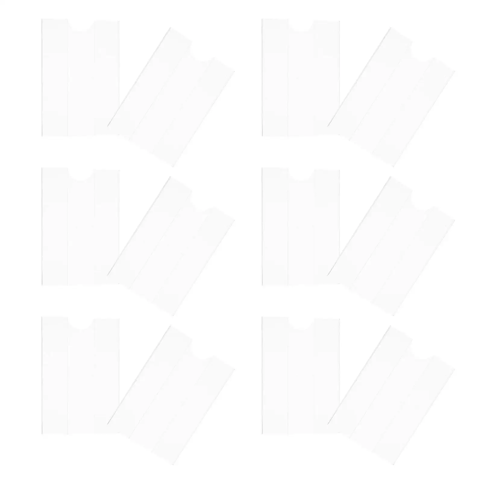 

30 Pcs Acrylic Price Tag Clear Wall Mount Shop Retail Display Sign Shelf Sticker Small Transparent Label Holder Supermarket