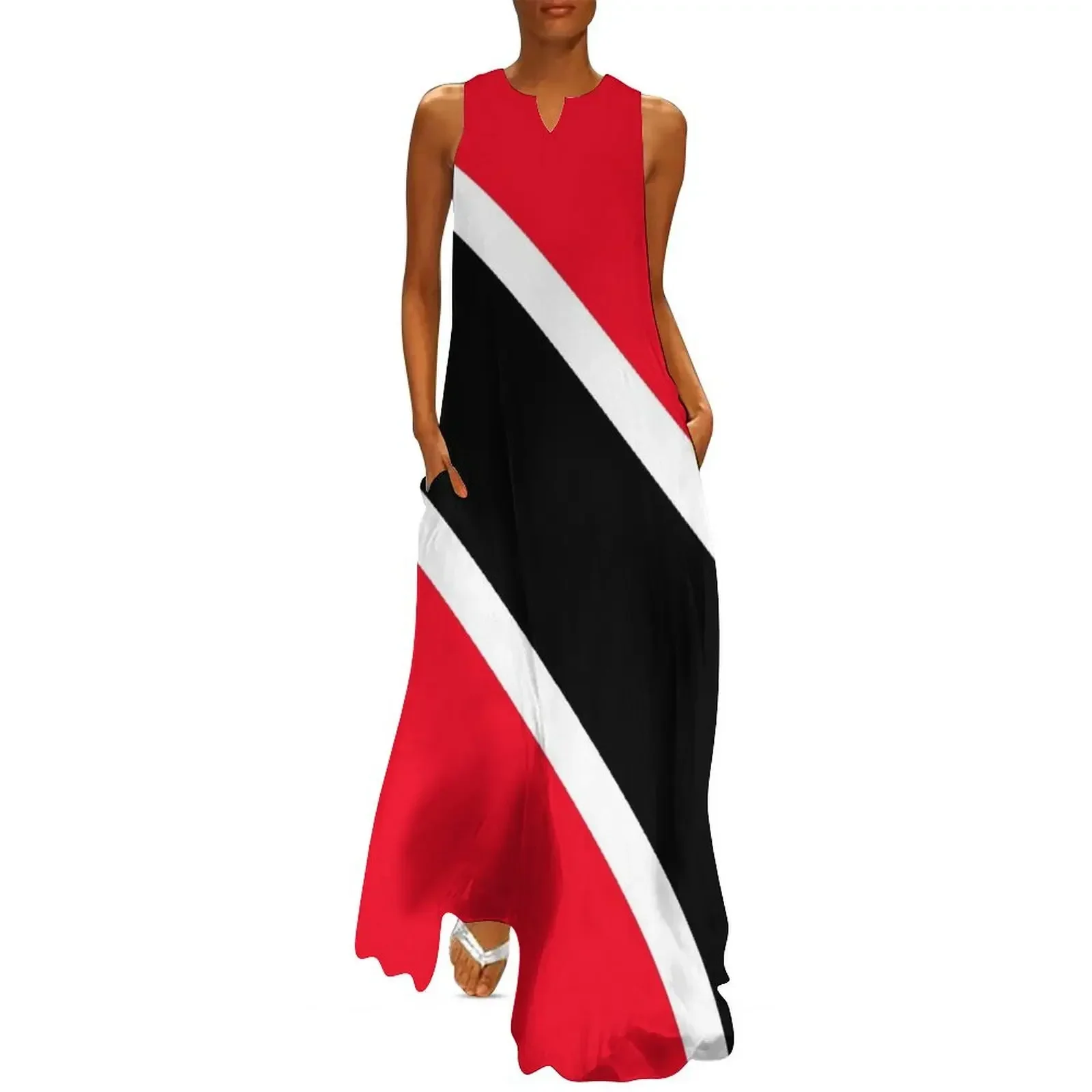 

Trinidad and Tobago flag Long Dress cocktail dresses dress summer dress party night clothing women summer 2025