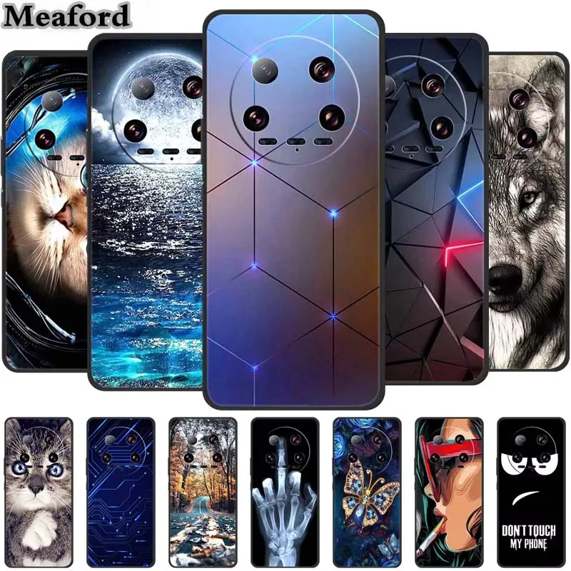 For Xiaomi 14 Ultra Case Animals TPU Silicone Soft Back Cover Phone Cases for Xiaomi14 Ultra Protective 24031PN0DC Cool funda