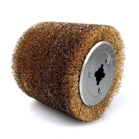 와이어 브러시 휠 115x100x19mm, 스테인레스 스틸 연마 디버링 휠, 전기 스트라이핑 기계용 연마 도구, 1 개