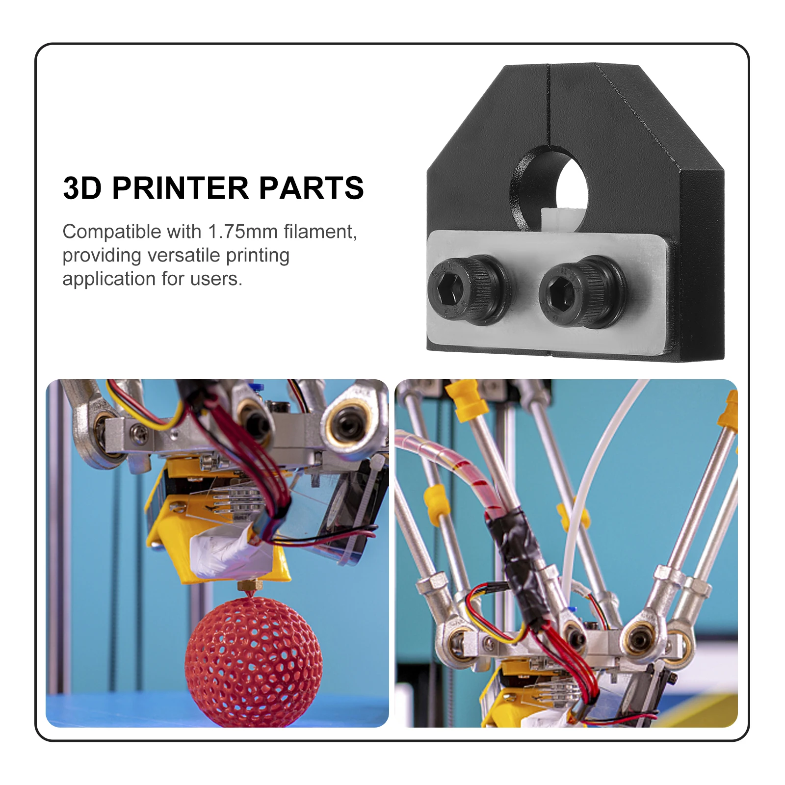 

Filament Connector 1 75mm Splicer Tool for ABS with Wrench Black Ensures Stable Printing Results Compatible Sensor