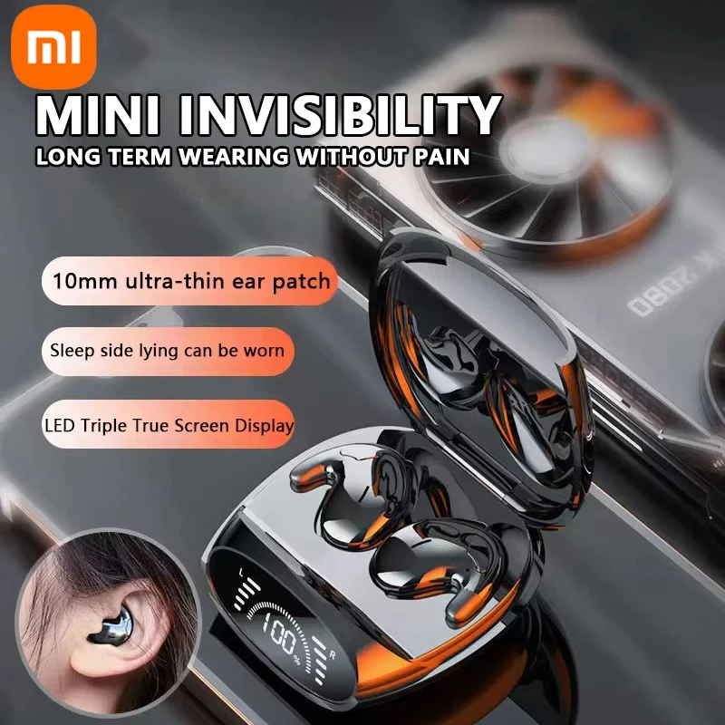 

Xiaomi Sleep Invisible Tiny Headphones Hidden Noise Cancelling Wireless Headsets Sports Stereo Bluetooth 5.3 Earphone