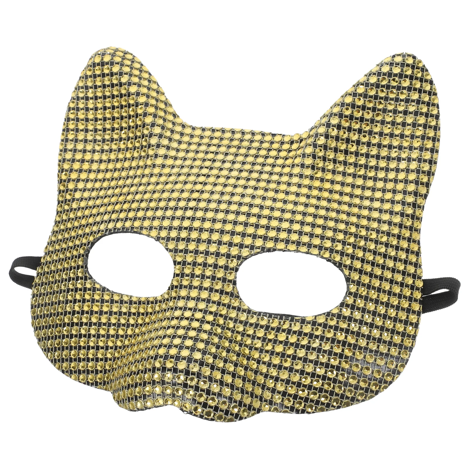 

Cat Face Mask Fox Masquerade Lightweight Comfortable Party Masks Women Decorative Rhinestone Adjustable Elastic Different