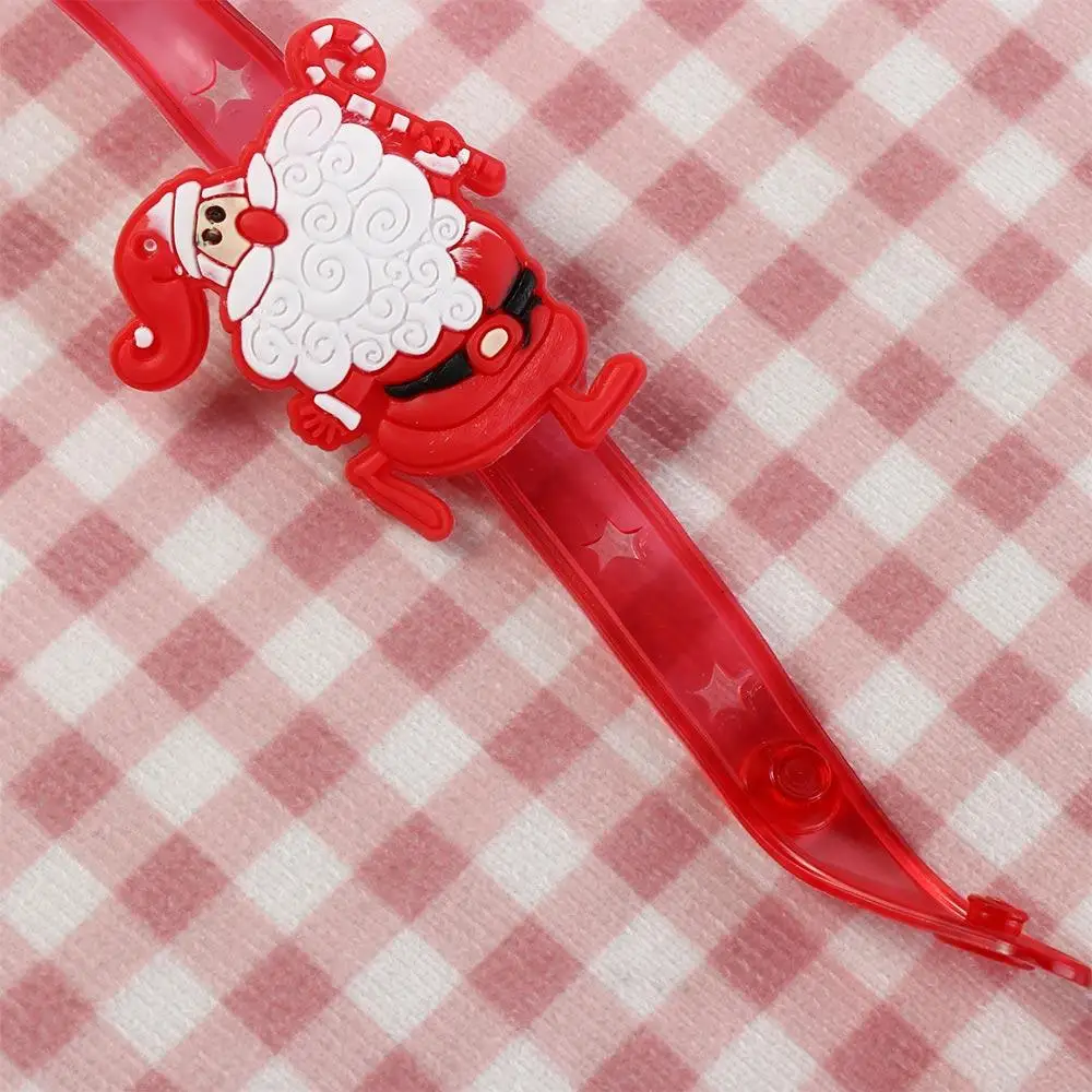Led natal palmas círculo plástico pop brinquedos de natal anel de mão algodão natal led pulseira de natal presentes de ano novo