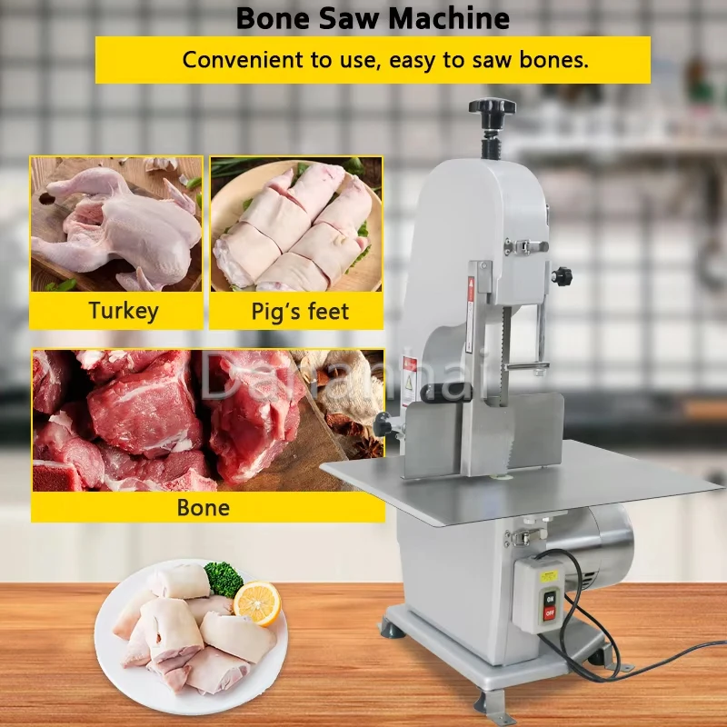

Commercial Electric Meat Slicer Multifunctional Bone Cutter for Frozen Pork Trotters Ribs Fish - Pork Meat Cutting Machine