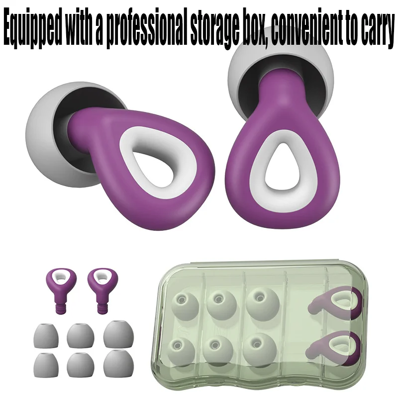 Silicone Noise Reducing Earplugs For Swimming, Waterproof, Silent Sleep, Student Hearing Protection, Full-size Earplugs