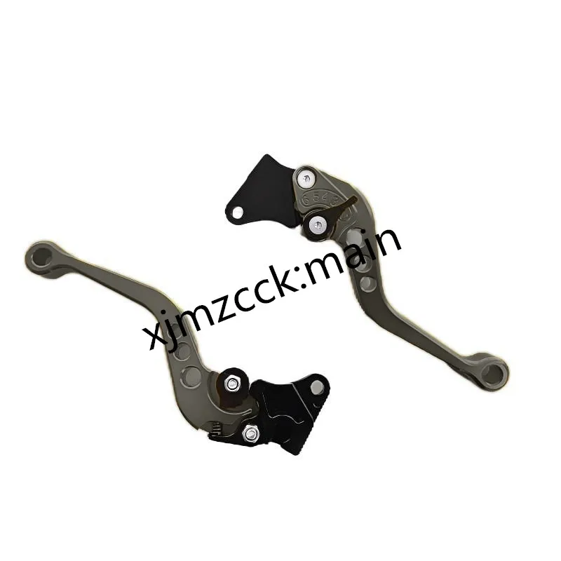 1 زوج العالمي صالح للدراجات النارية تعديل الملحقات قابل للتعديل الجبهة الخلفية مكابح قرصية مزدوجة مكبح قرصي مقبض رافعة #3
