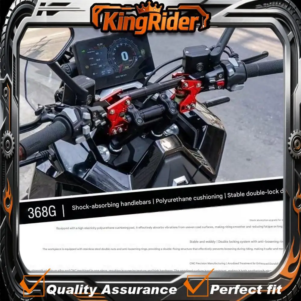 For ZONTES 368G retrofit shock-absorbing handlebars, compatible with 28mm thick handlebars. Handlebar shock absorption.