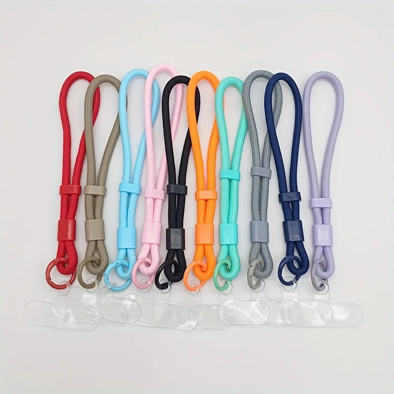 1PC for Mobile Phone Adjustable Short Lanyard Universal Colorful Patch Wrist Strap Hand Rope for Cell Phone Case Accessories