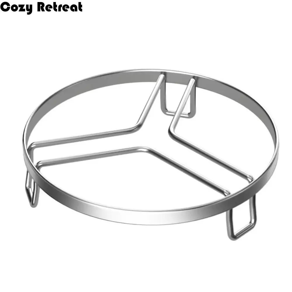 

Stackable Stainless Steel Steaming Rack Thickened Round Egg Steaming Tray Food Grade Heat-resistant Kitchen Steamer Holder
