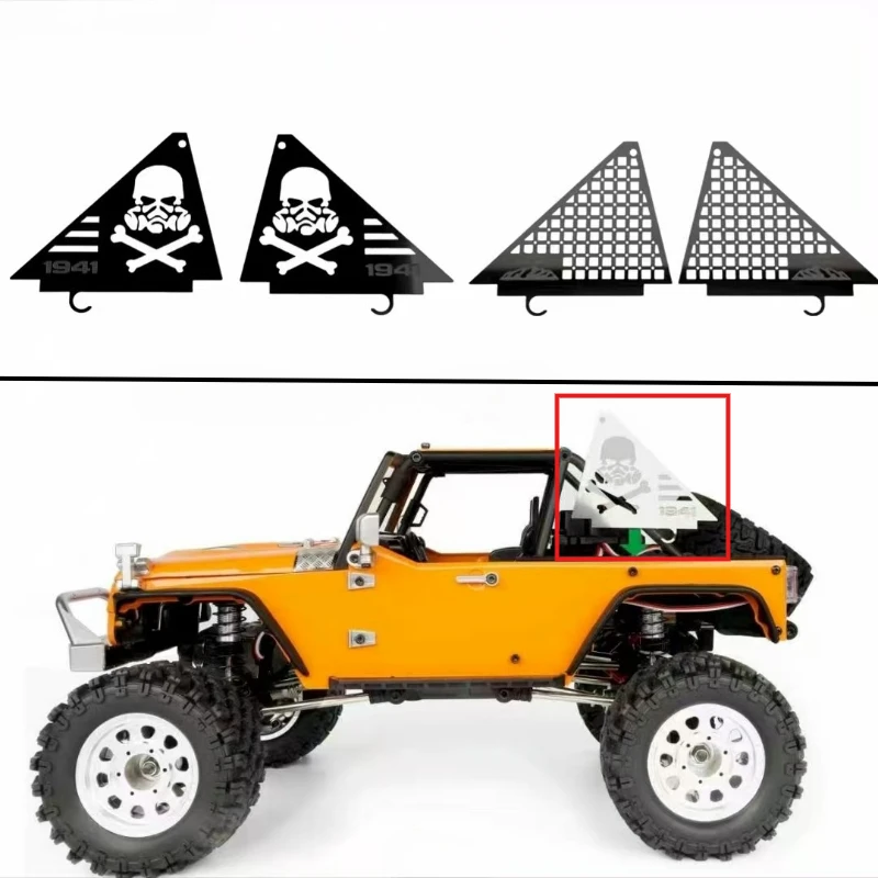 

Simulation Model Car Triangular Metal Window Mesh Modification for 1/12 RC Off-road Vehicle H12Y Parts