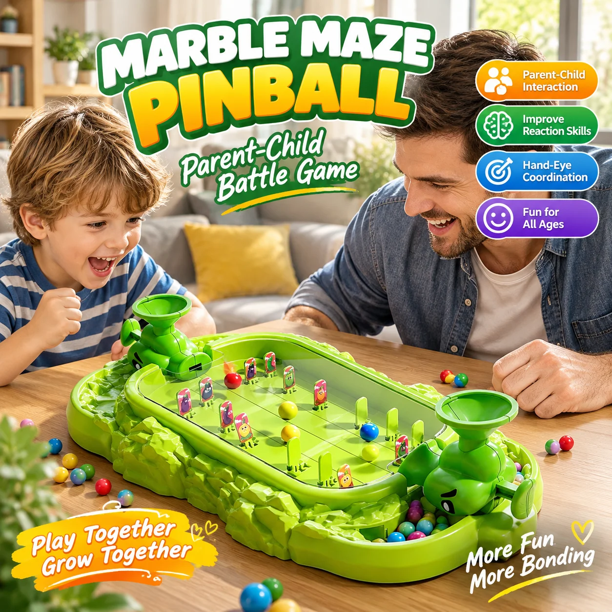 Children's tabletop shooting game with fun stickers, two person shooting toys, parent-child interactive birthday gifts