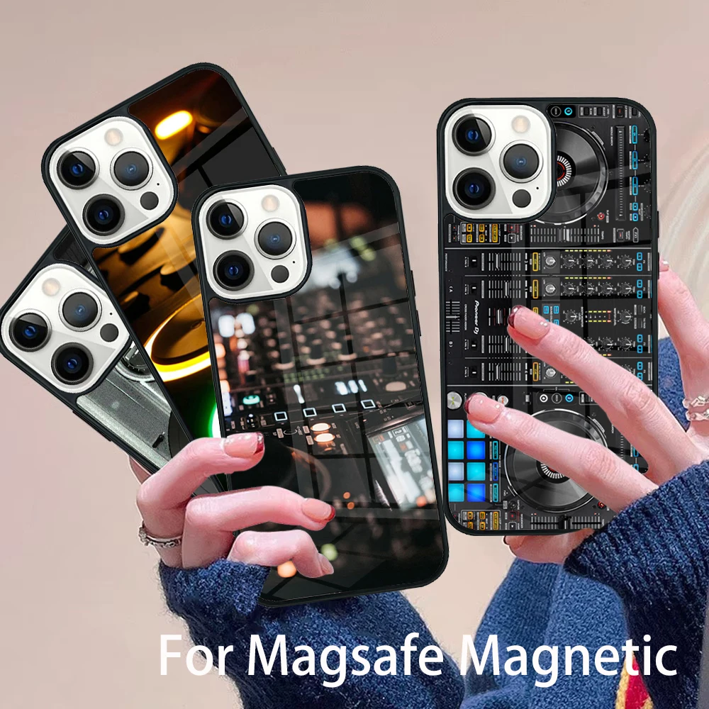 

Ddj Dj Music Phone Case Magesafe Magnetic Wireless Charge Cover For IPhone 16 11 12 13 14 15 Pro Max Plus Mini
