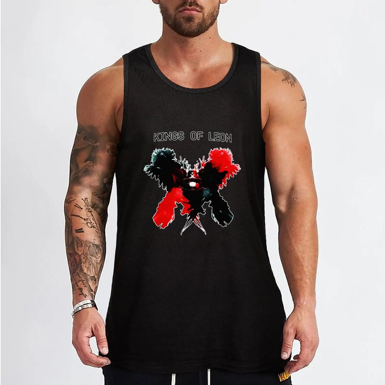 aheupote art Kings of Leon Tank Top Industrial Work Tank Top Durable Sleeveless Top