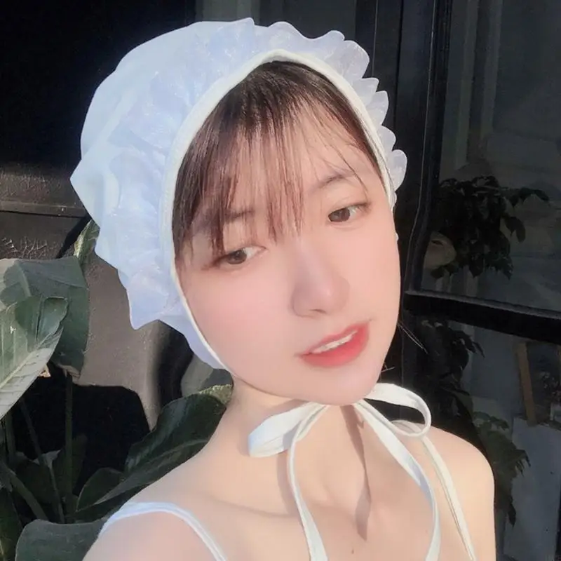 Adults Swim Caps,Waterproof Comfy-Bathing Cap Korean Swimming Hat