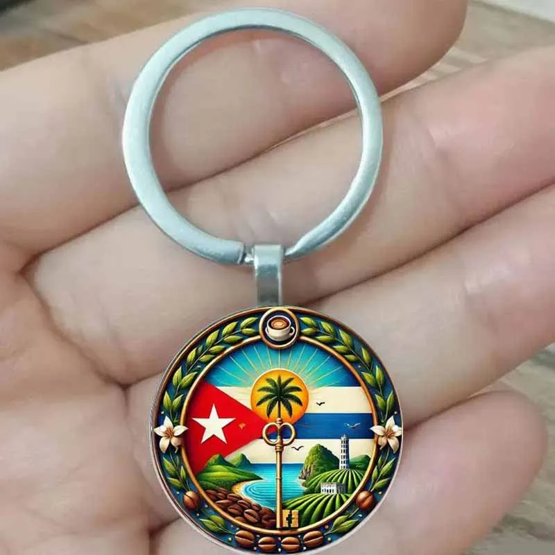 Круглый-кубинский-пейзаж-из-цинкового-сплава-модный-брелок-из-цинкового-сплава-—-ретро-стиль-идеальный-подарок-для-путешественников-друзей-и-семьи