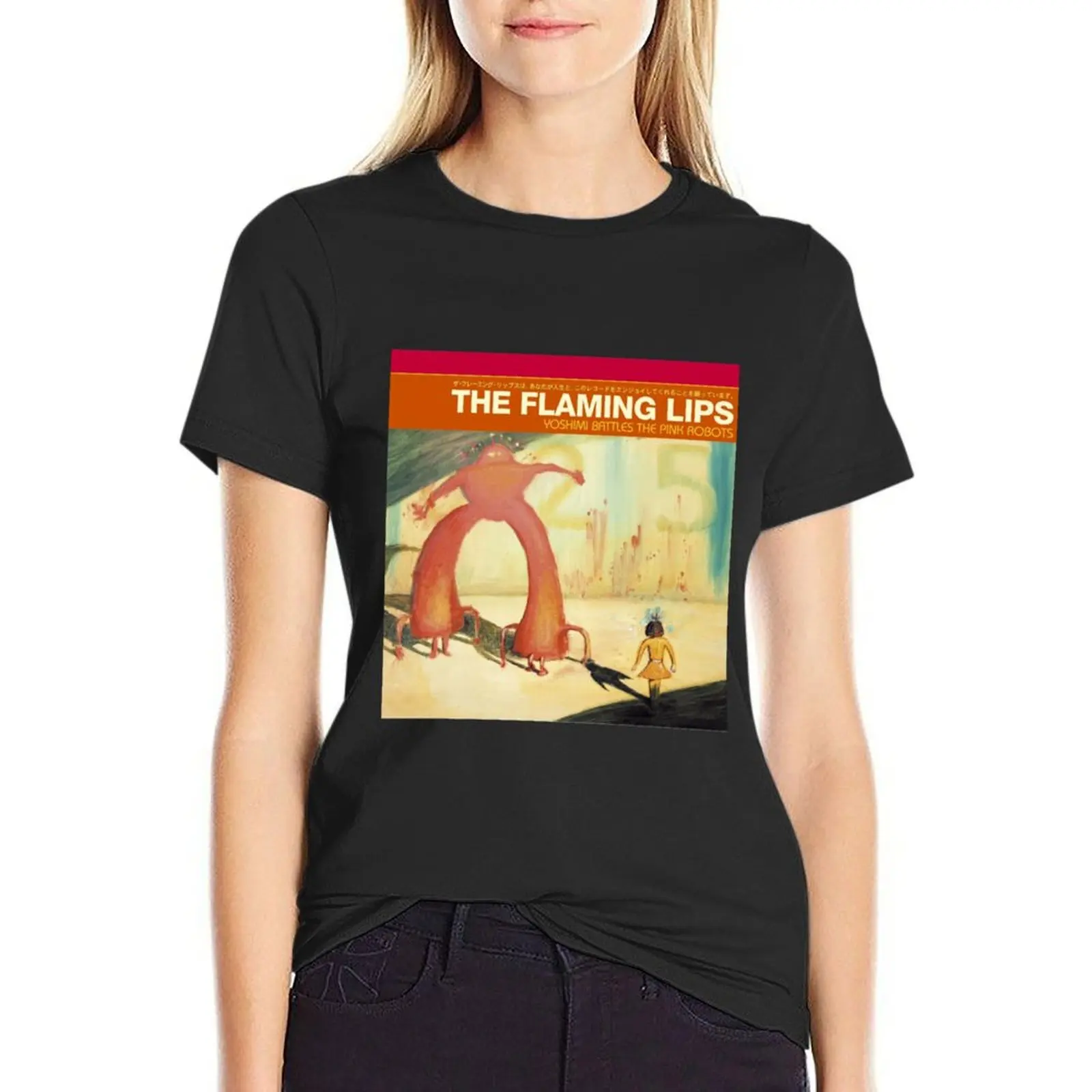 

Flaming Lips - Yoshimi Battles the Pink Robots T-Shirt Short sleeve tee lady clothes graphic t-shirts for Women