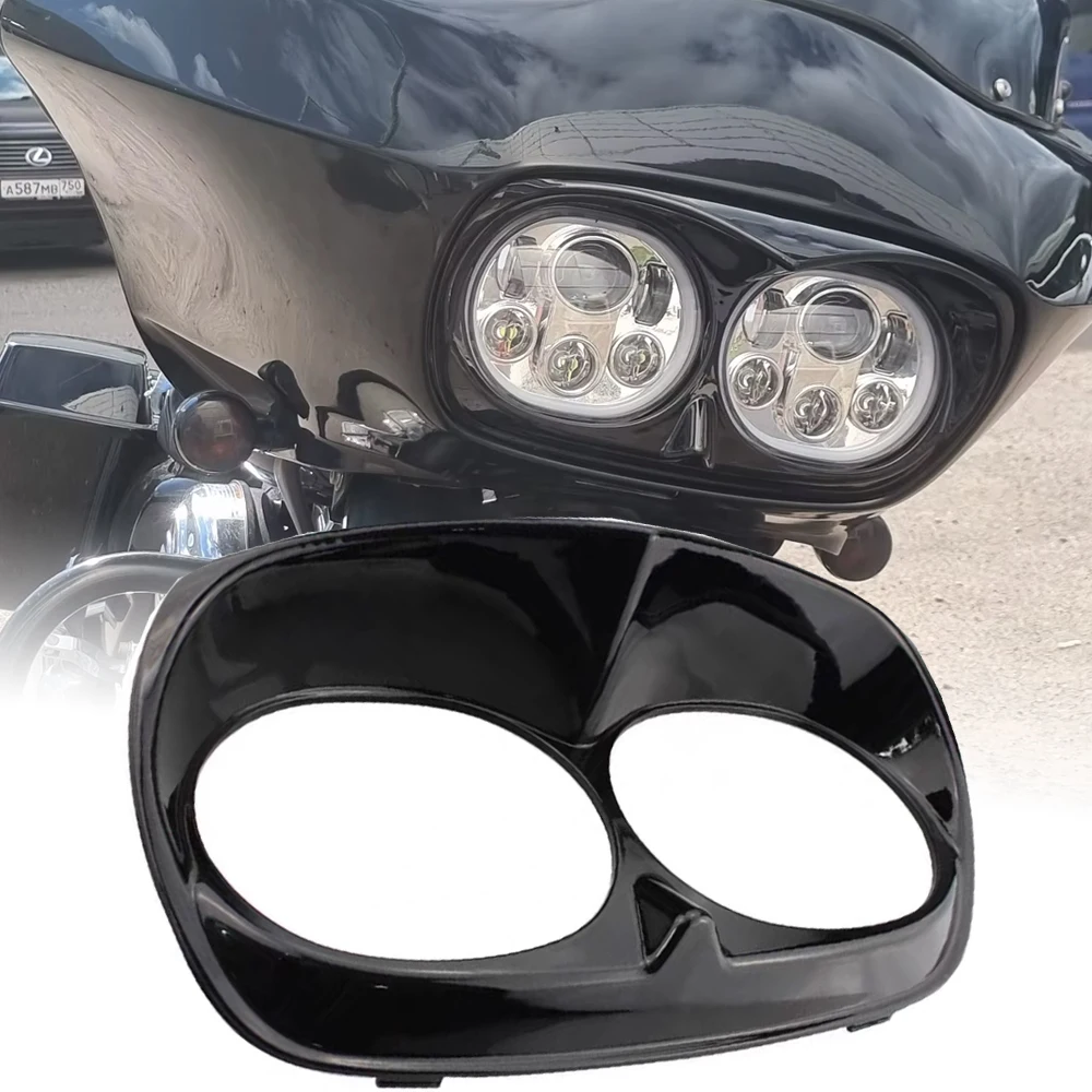 

For Harley Davidson Touring Road Glide Headlight Cover Guard Protector Head light Bezel Fairing Motor Parts FLTR FLTRX 1998-2013