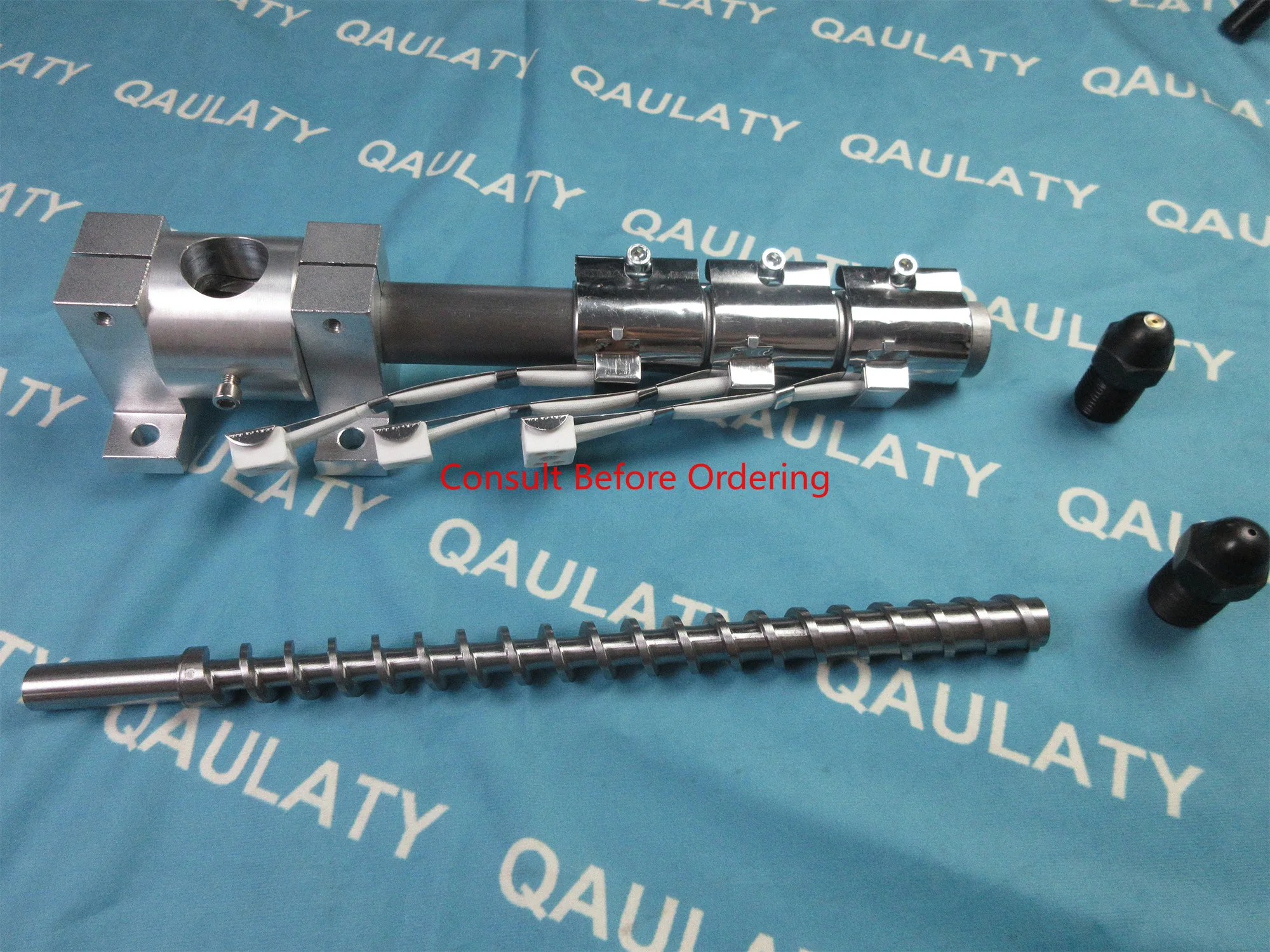 2.5&1.75MM Nozzle Table Molding Jetting Machine Extruder Heater Screw