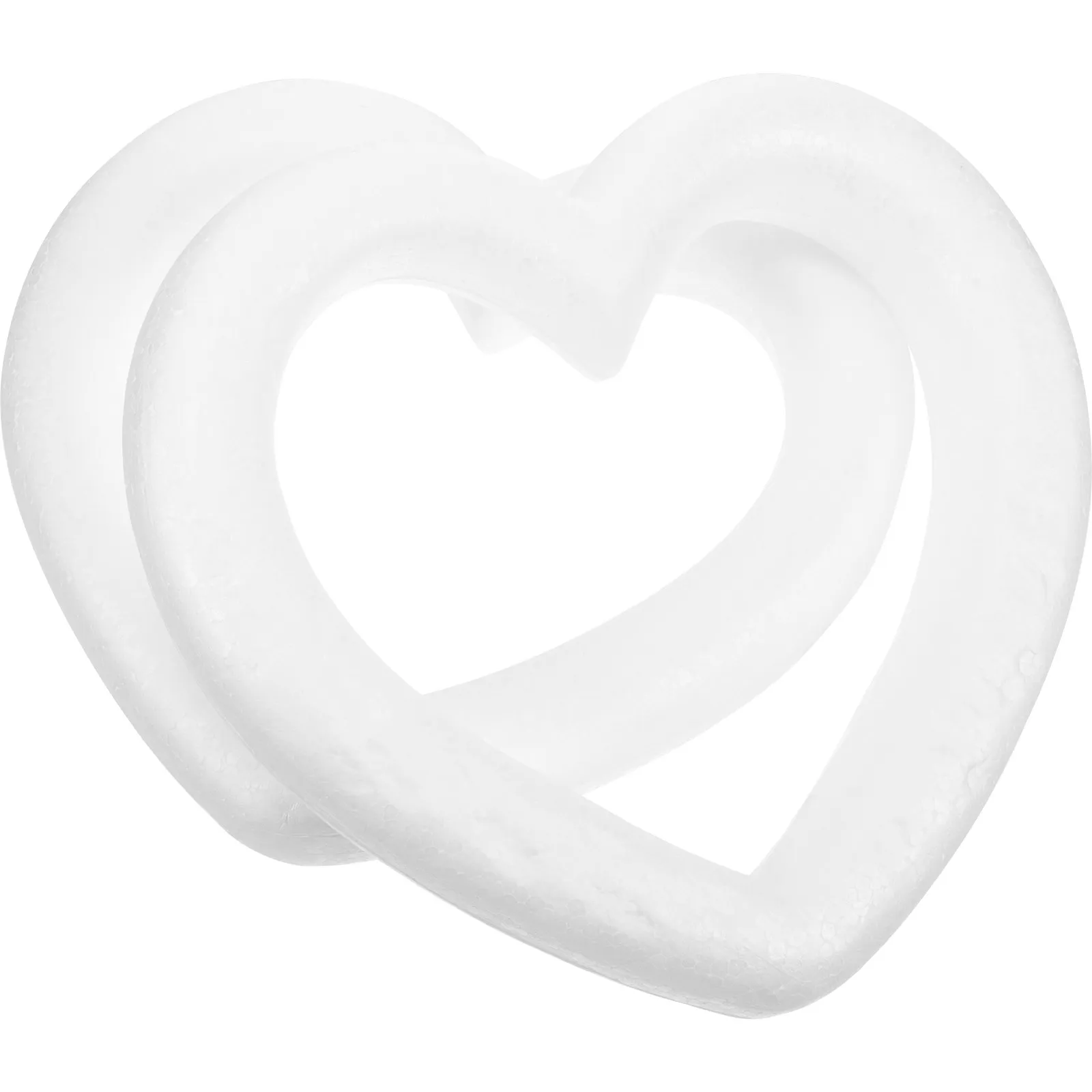 

2 шт. каркасы для венков из полистирола в форме сердца для гирлянд своими руками, детских рождественских украшений, подвесного декора для вечеринок