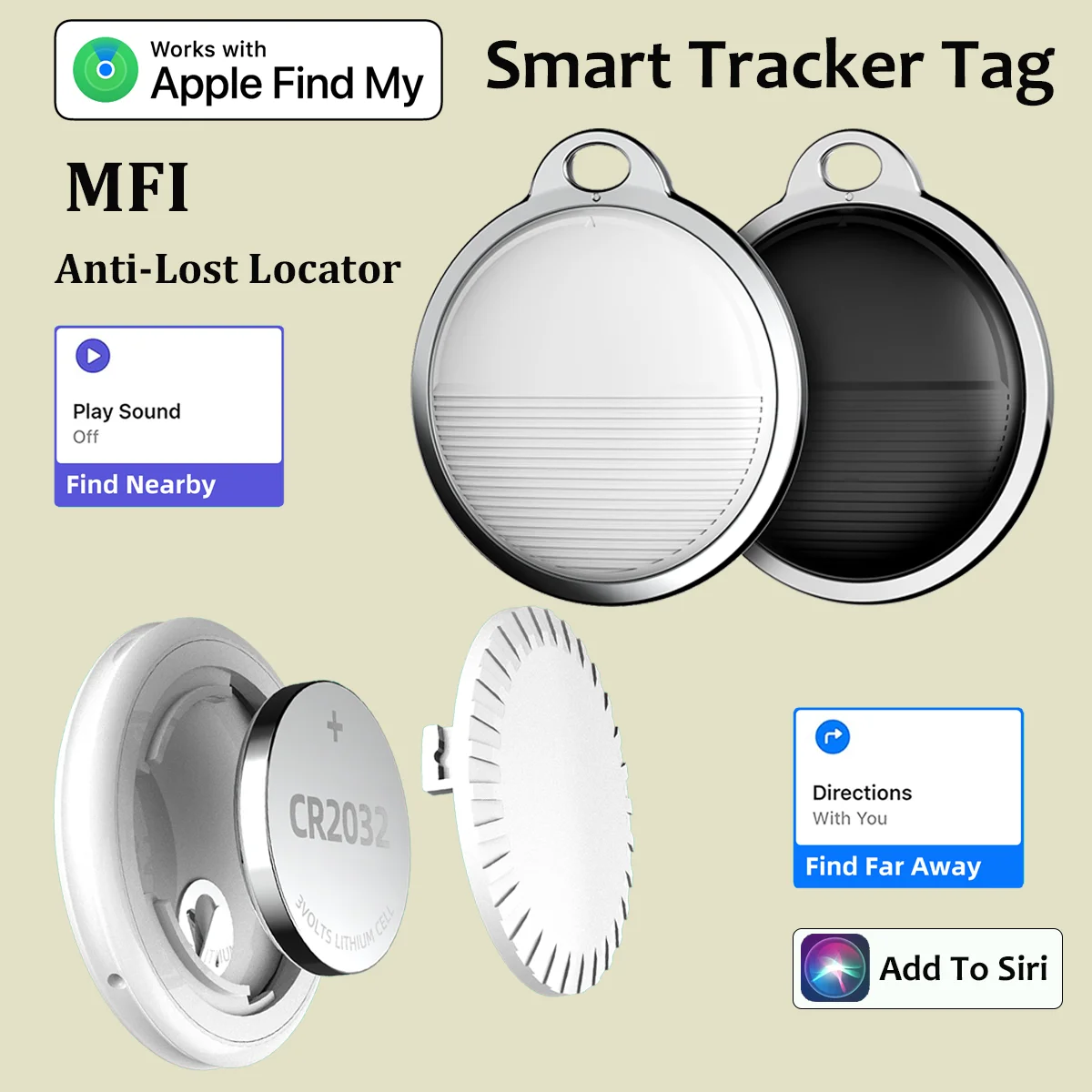 Mini tag Tracker For Apple iOS System Find My APP air tag Child/key Finder Pet bike Bag Anti Lost Tracker Smart Bluetooth airtag