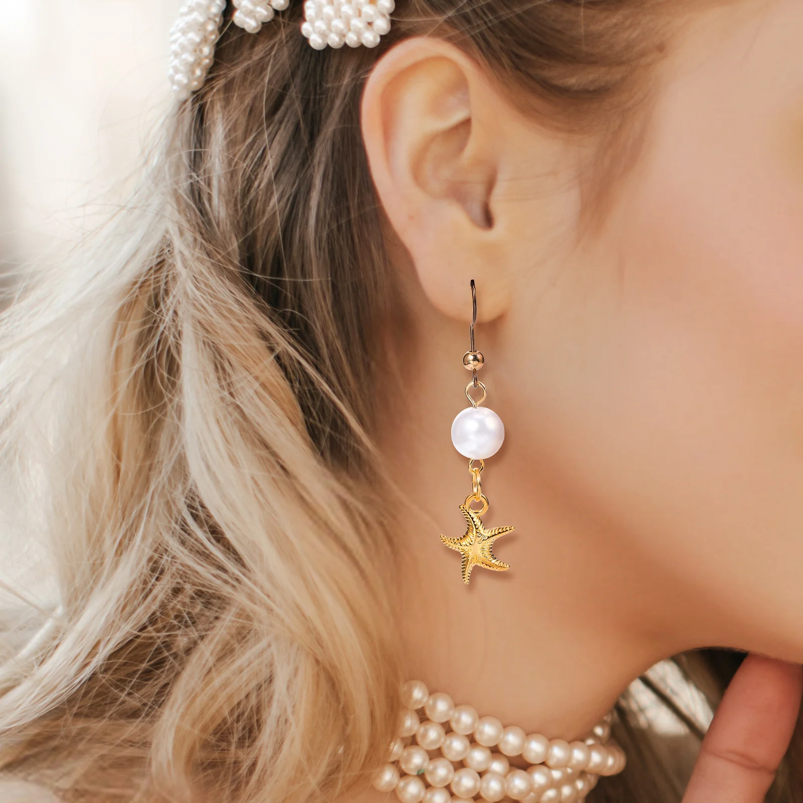 30Pcs Pearl Charms Exquisite Smooth Surface Pearl Pendants for Jewelry Making Earring Charms Pearls for Crafts