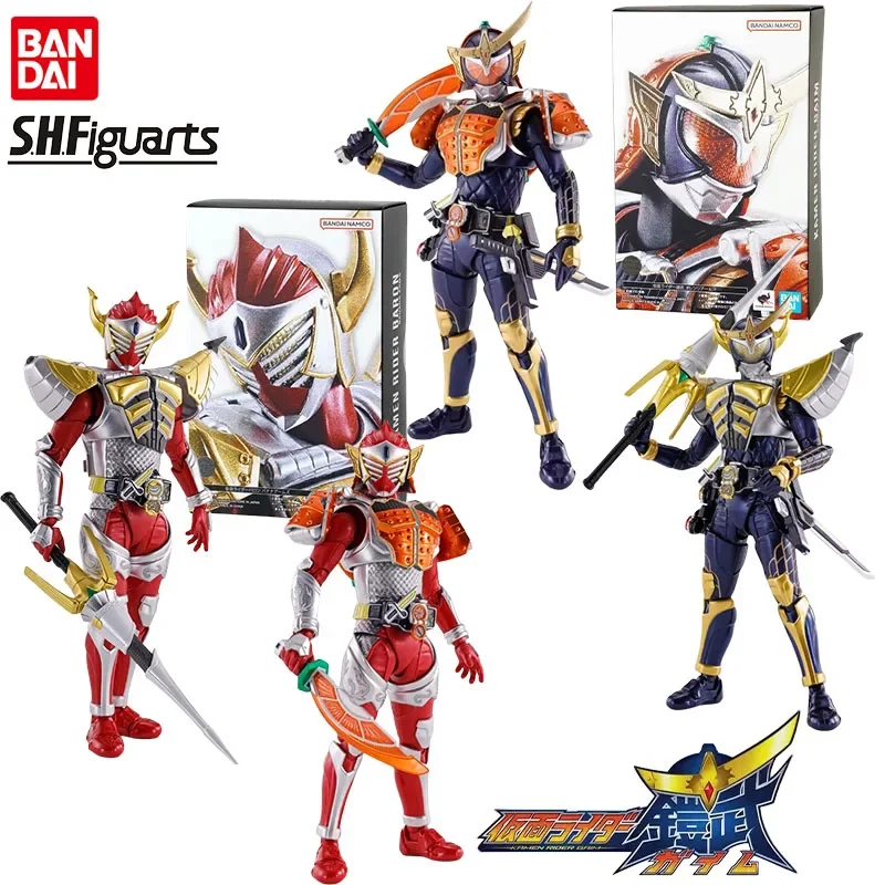 

Bandai Genuine S.H.Figuarts Masked Rider Anime Figure Kamen Rider Gaim Baron Banana Arms Orange Arms Action Toys Kids Gift Model