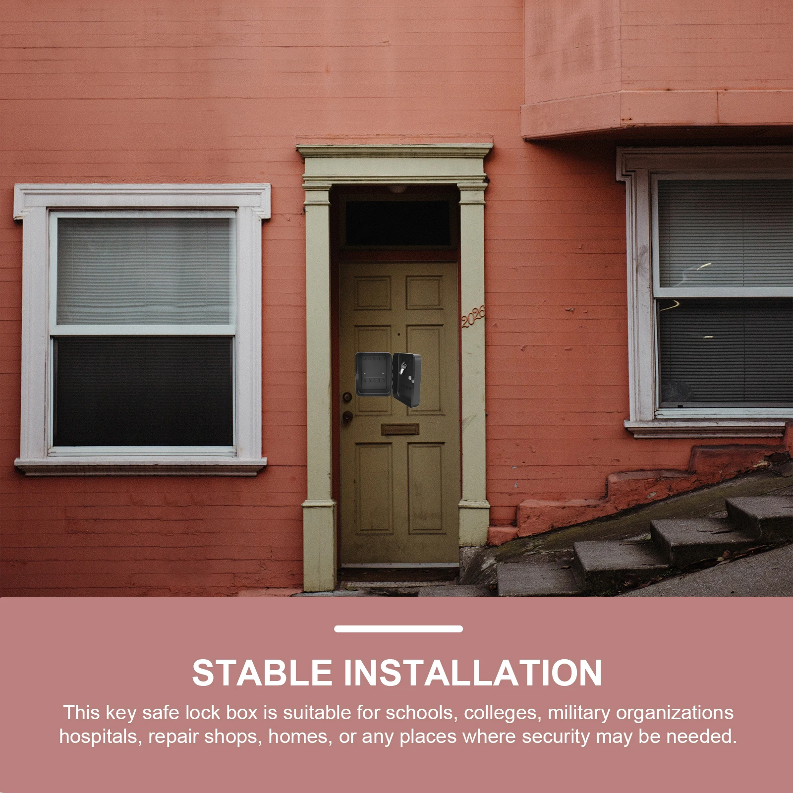 1 set Wall Cabinet Box Wall Holder Mounted Indoor Keys Organizer Car Key Case Storage Long Use Key Management Box